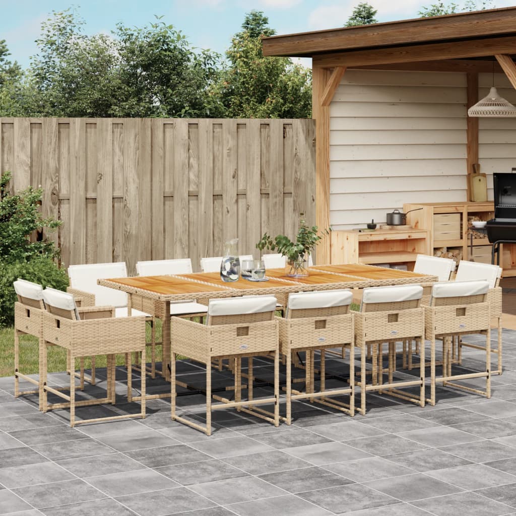 Tuinset Met Kussens Poly Rattan