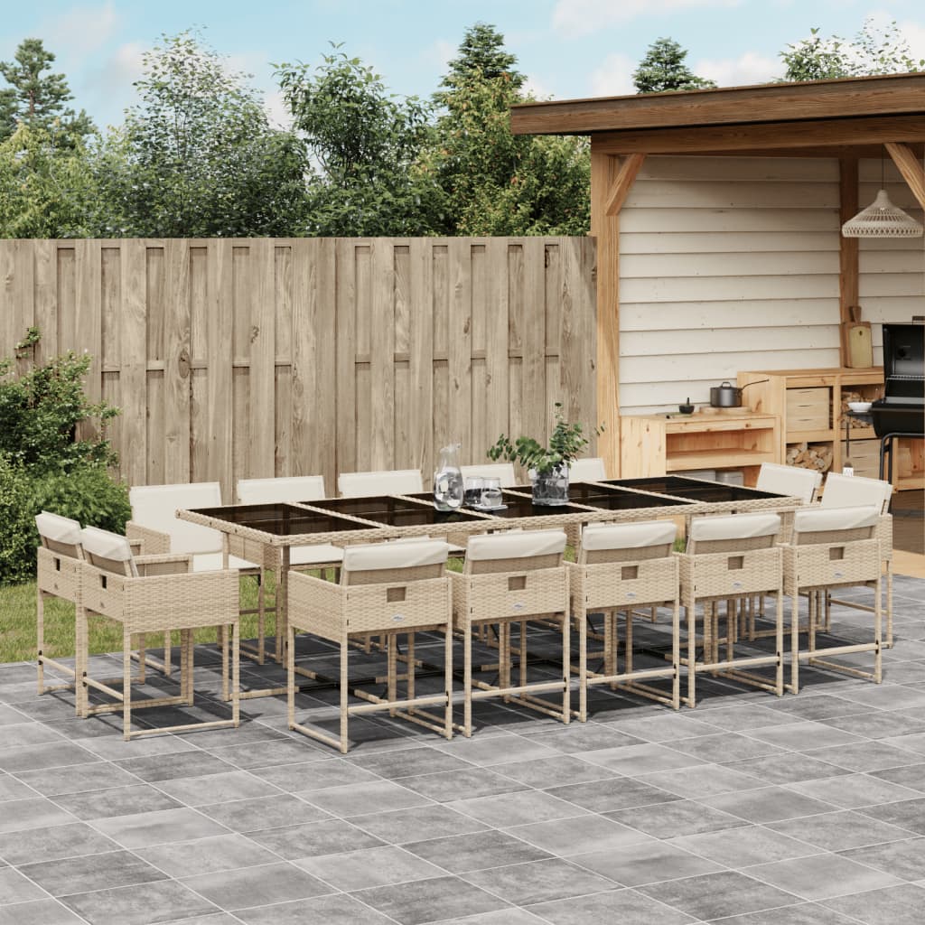 Tuinset Met Kussens Poly Rattan