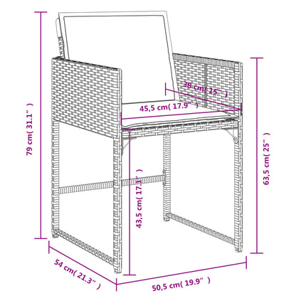 Tuinset Met Kussens Poly Rattan