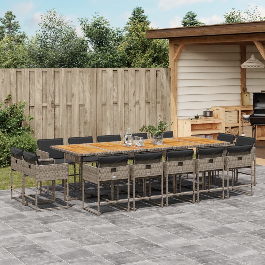 Tuinset Met Kussens Poly Rattan