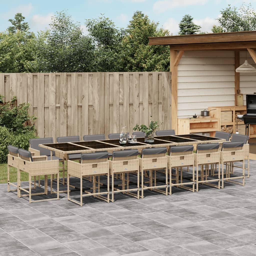 Tuinset Met Kussens Poly Rattan