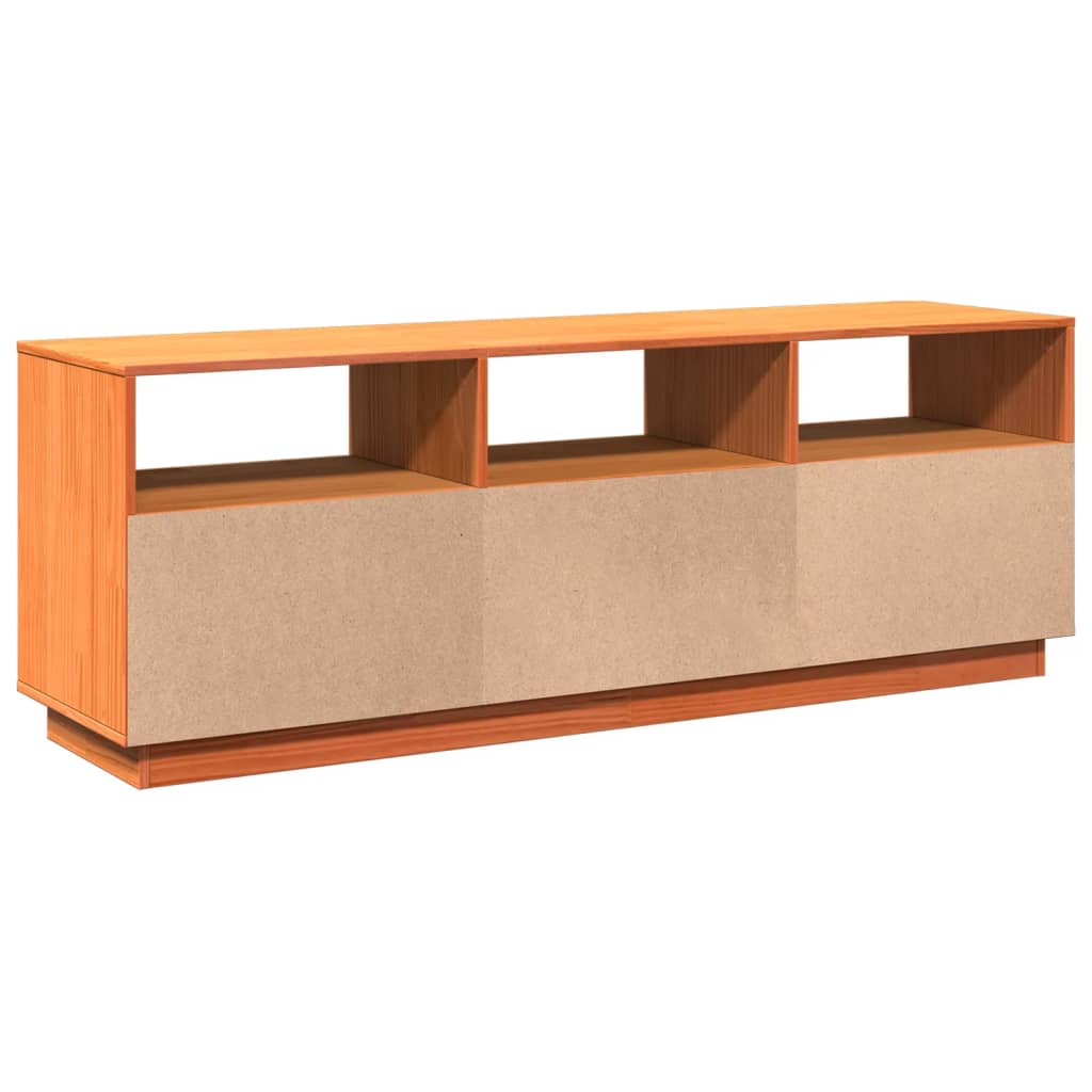 Tv-Meubel 140X37X50 Cm Massief Grenenhout