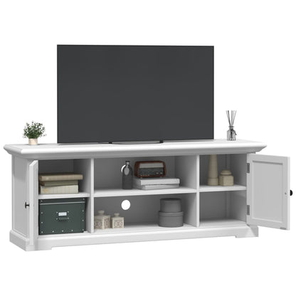 Tv-Meubel 110X30X41 Cm Bewerkt Hout Wit