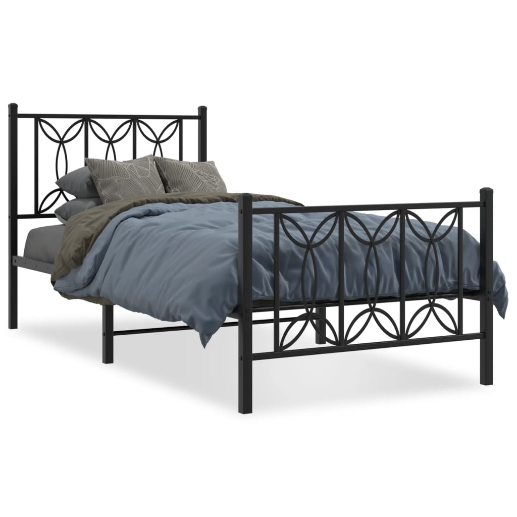 Bedframe Met Hoofd- En Voeteneinde Metaal