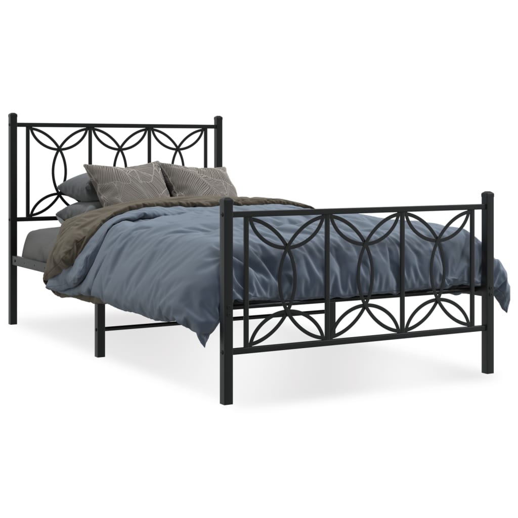 Bedframe Met Hoofd- En Voeteneinde Metaal