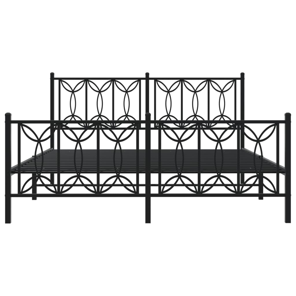 Bedframe Met Hoofd- En Voeteneinde Metaal