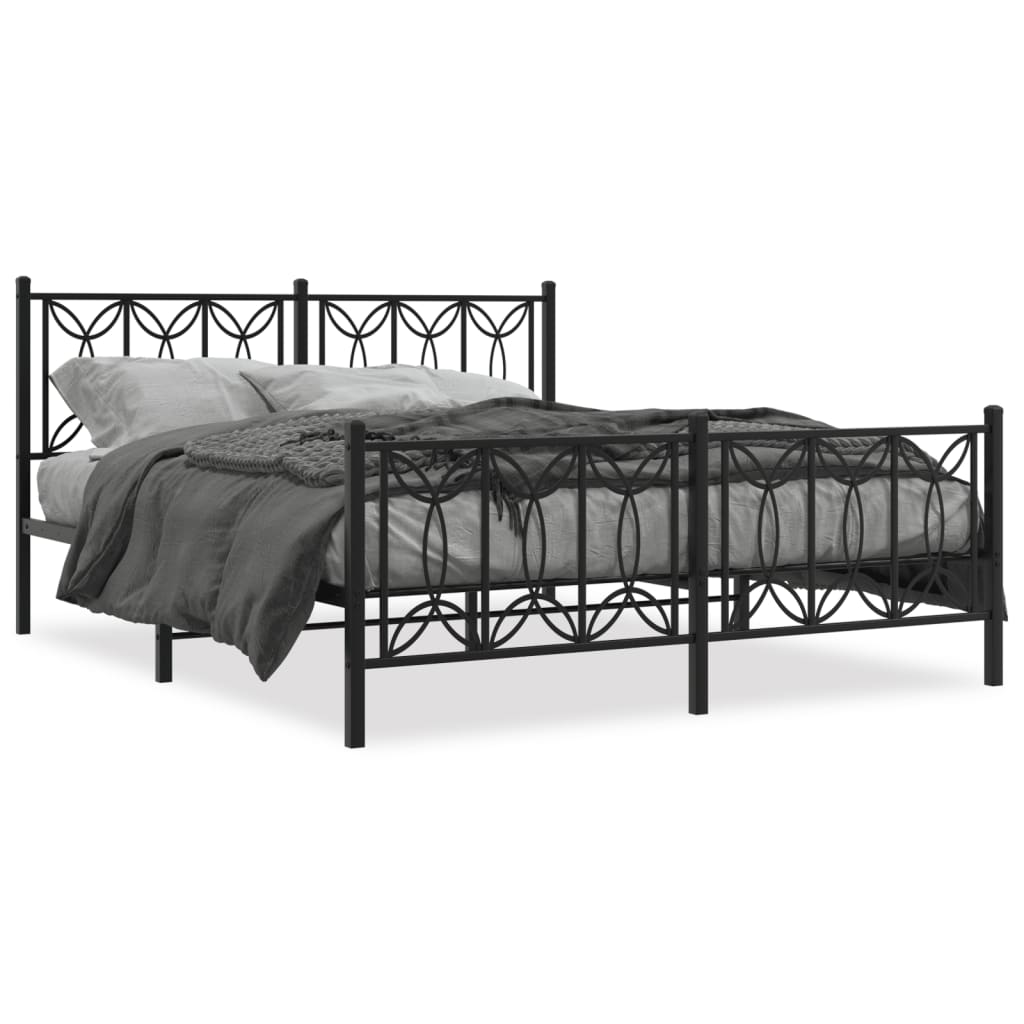 Bedframe Met Hoofd- En Voeteneinde Metaal