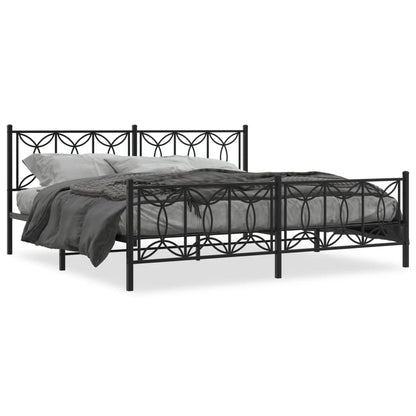 Bedframe Met Hoofd- En Voeteneinde Metaal