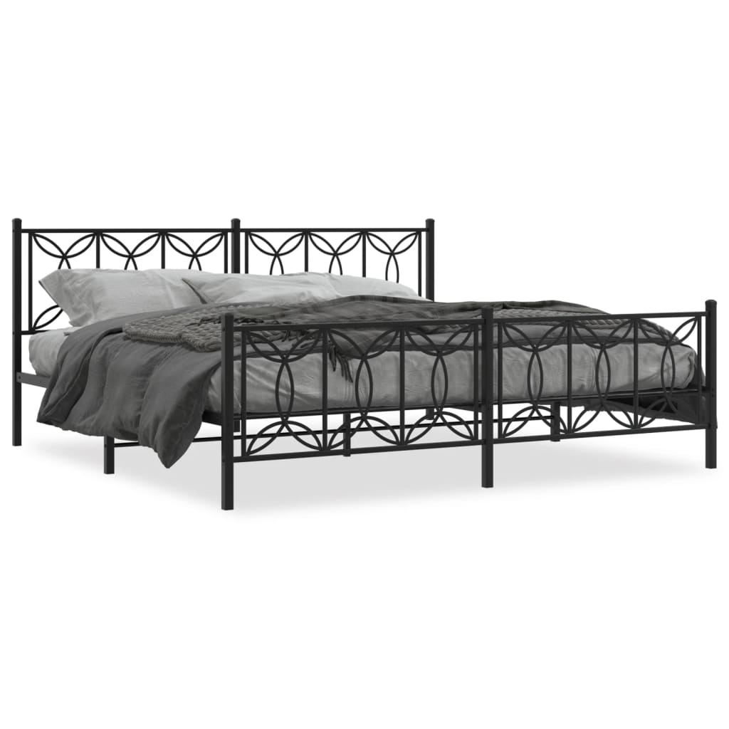 Bedframe Met Hoofd- En Voeteneinde Metaal