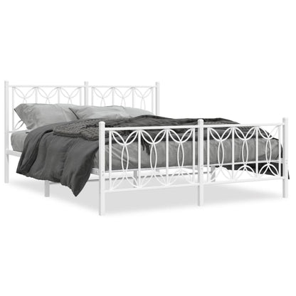 Bedframe Met Hoofd- En Voeteneinde Metaal