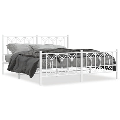 Bedframe Met Hoofd- En Voeteneinde Metaal