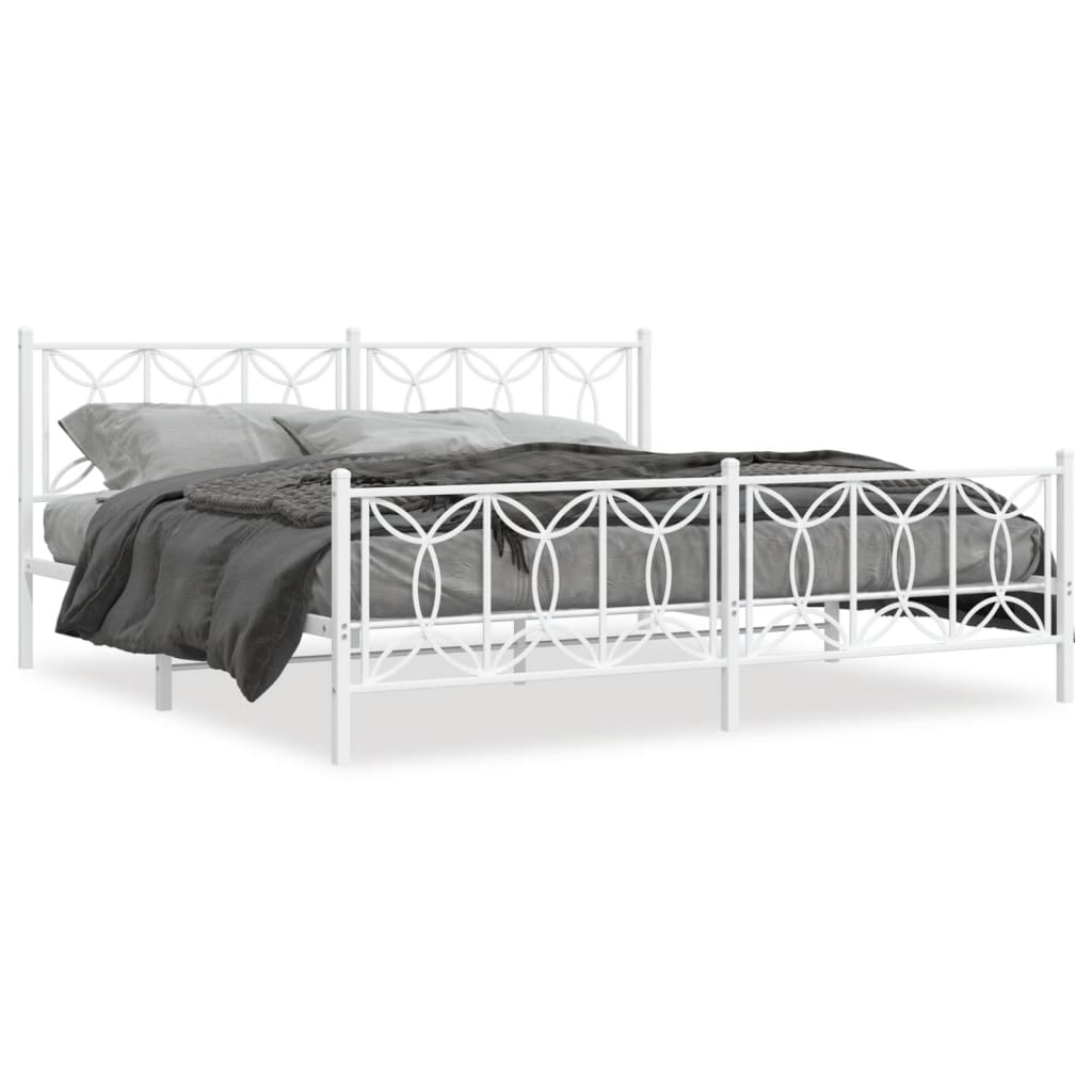 Bedframe Met Hoofd- En Voeteneinde Metaal