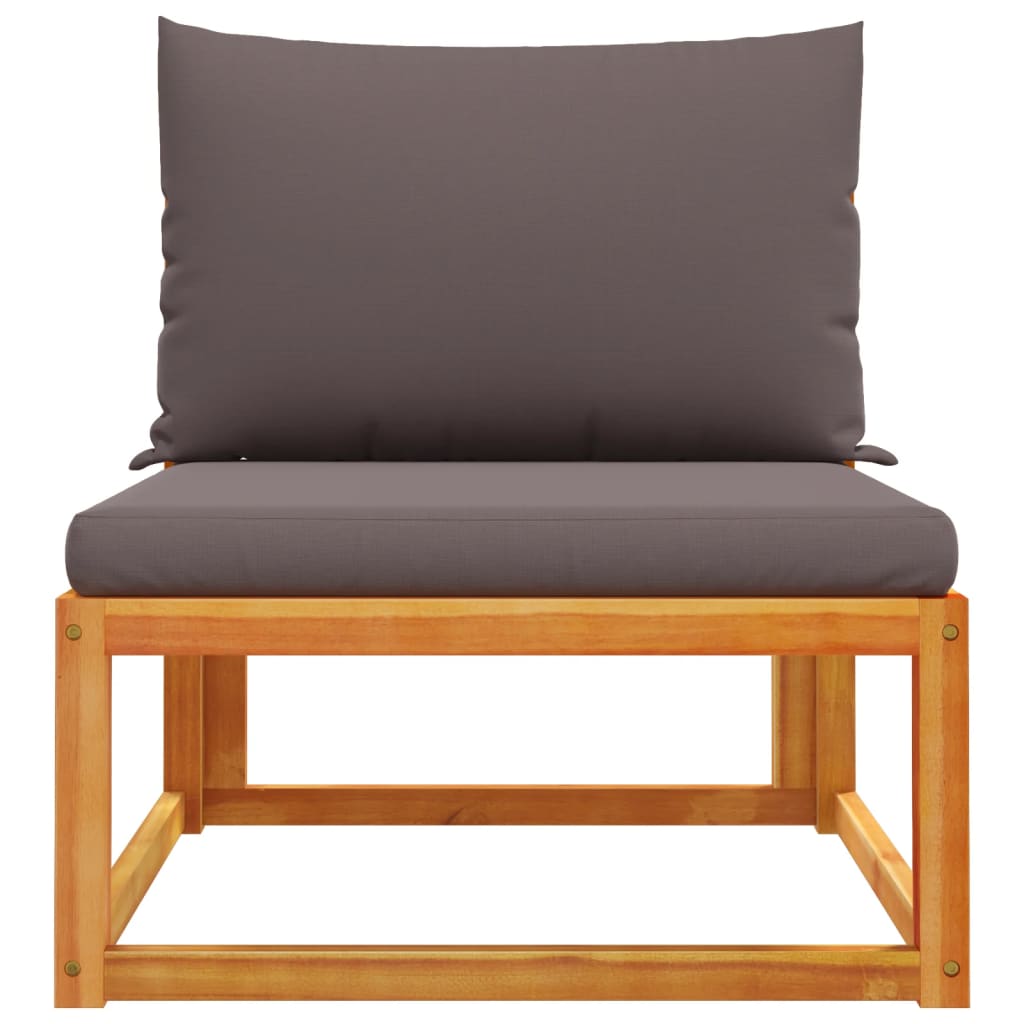 Tuinbank Zonder Armleuningen Met Kussens Massief Acaciahout