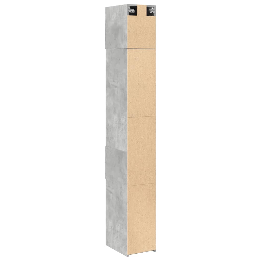 Opbergkast Smal 30X42,5X225 Cm Bewerkt Hout