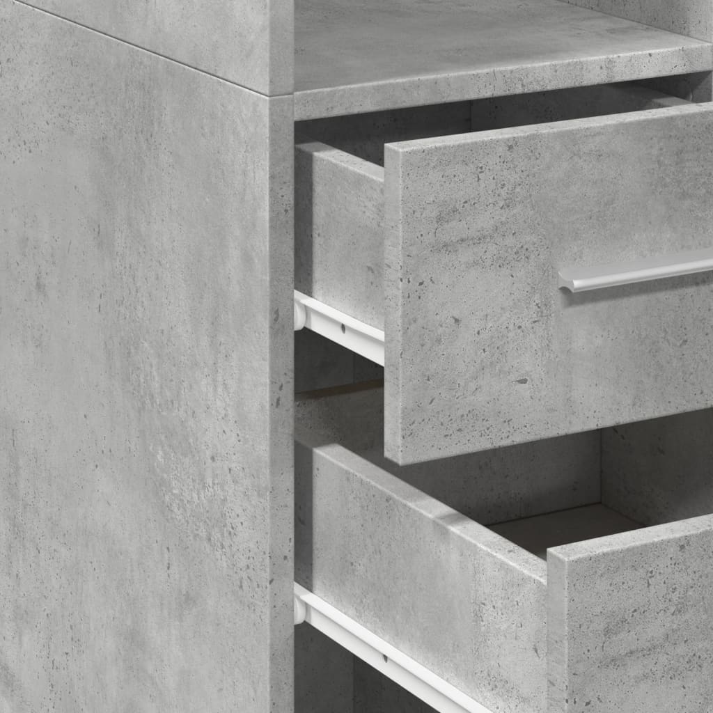 Opbergkast Smal 30X42,5X225 Cm Bewerkt Hout