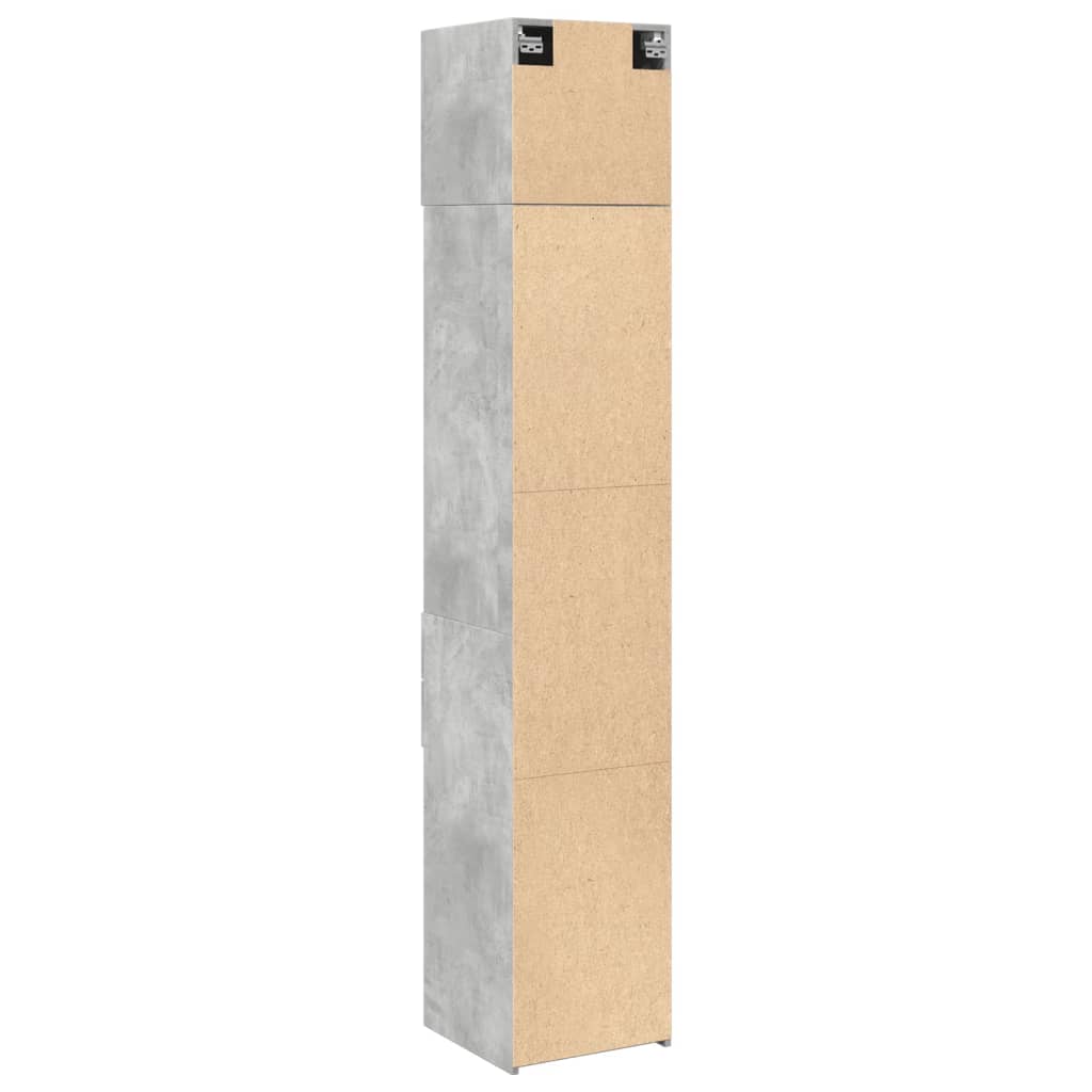 Opbergkast Smal 40X42,5X225 Cm Bewerkt Hout