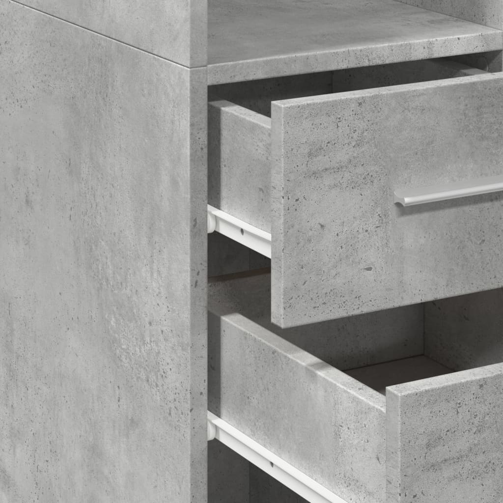 Opbergkast Smal 40X42,5X225 Cm Bewerkt Hout