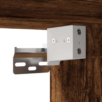 Opbergkast Smal 50X42,5X225 Cm Bewerkt Hout Kleur