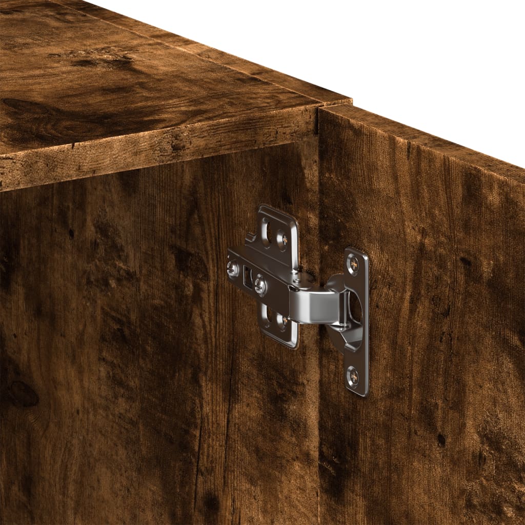 Opbergkast Smal 50X42,5X225 Cm Bewerkt Hout Kleur