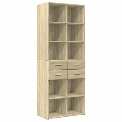 Opbergkast 70X42,5X225 Cm Bewerkt Hout Kleurig