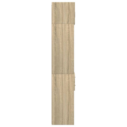 Opbergkast 70X42,5X225 Cm Bewerkt Hout Kleurig