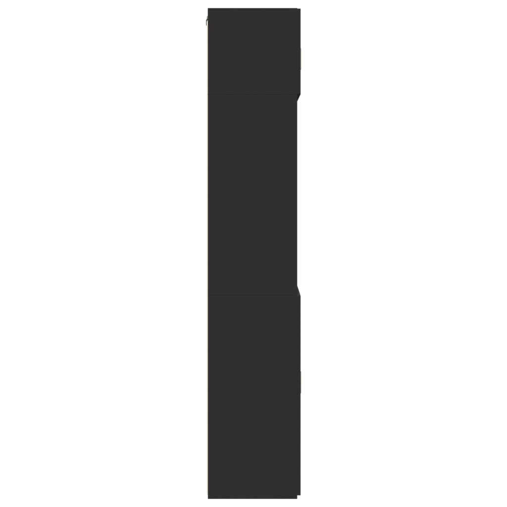 Opbergkast 80X42,5X225 Cm Bewerkt Hout