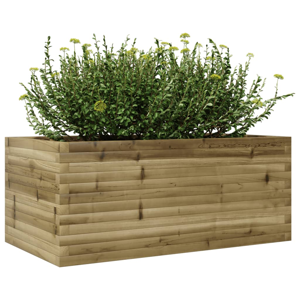 Plantenbak 110X60X45,5 Cm Geïmpregneerd Grenenhout Naturel Geïmpregneerd