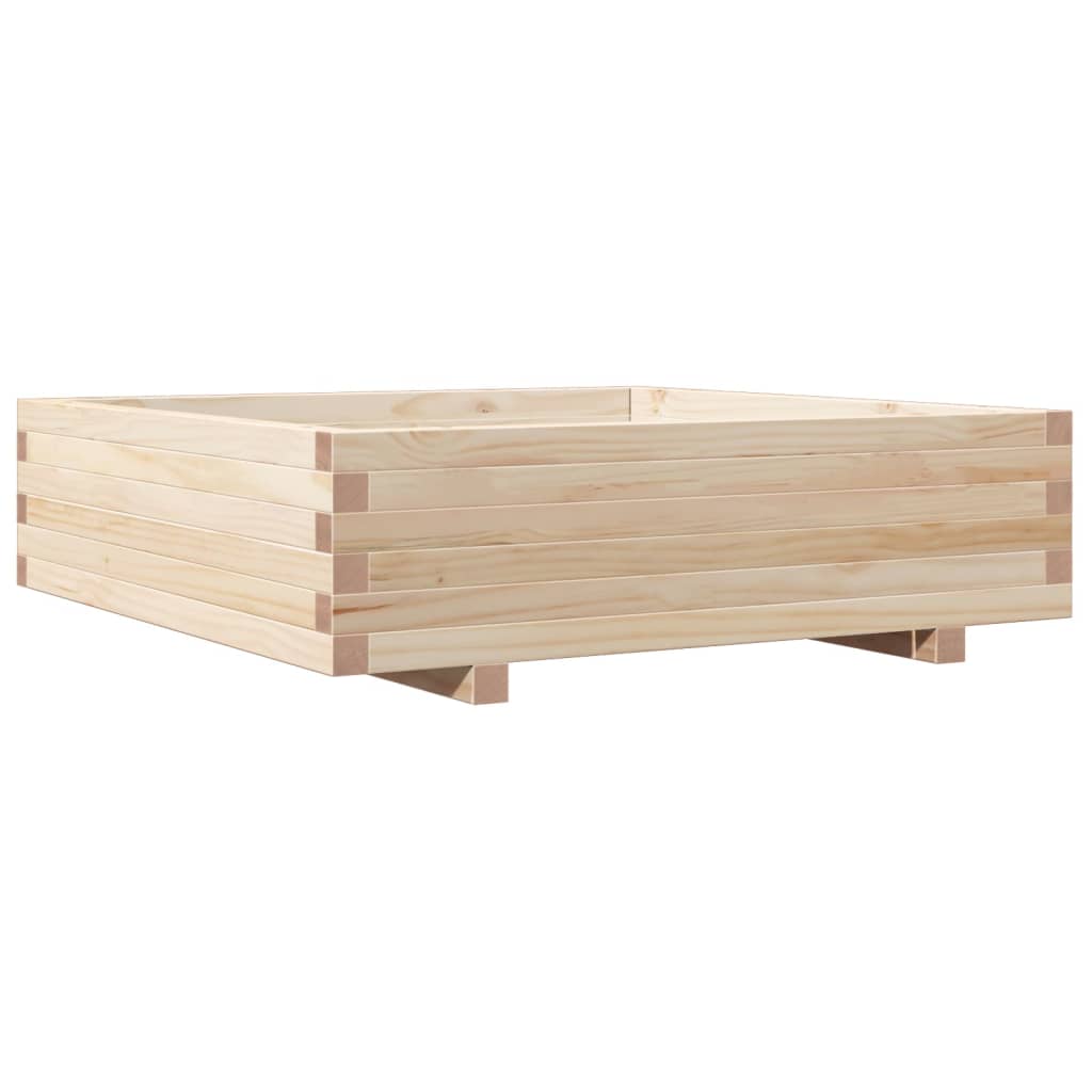 Plantenbak 90X90X26,5 Cm Massief Grenenhout