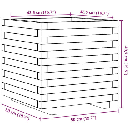 Plantenbak 50X50X49,5 Cm Massief Grenenhout