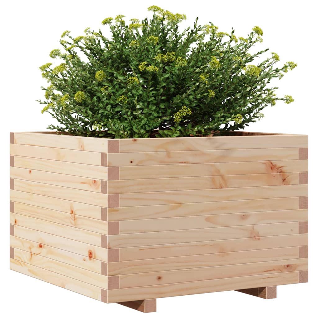 Plantenbak 70X70X49,5 Cm Massief Grenenhout