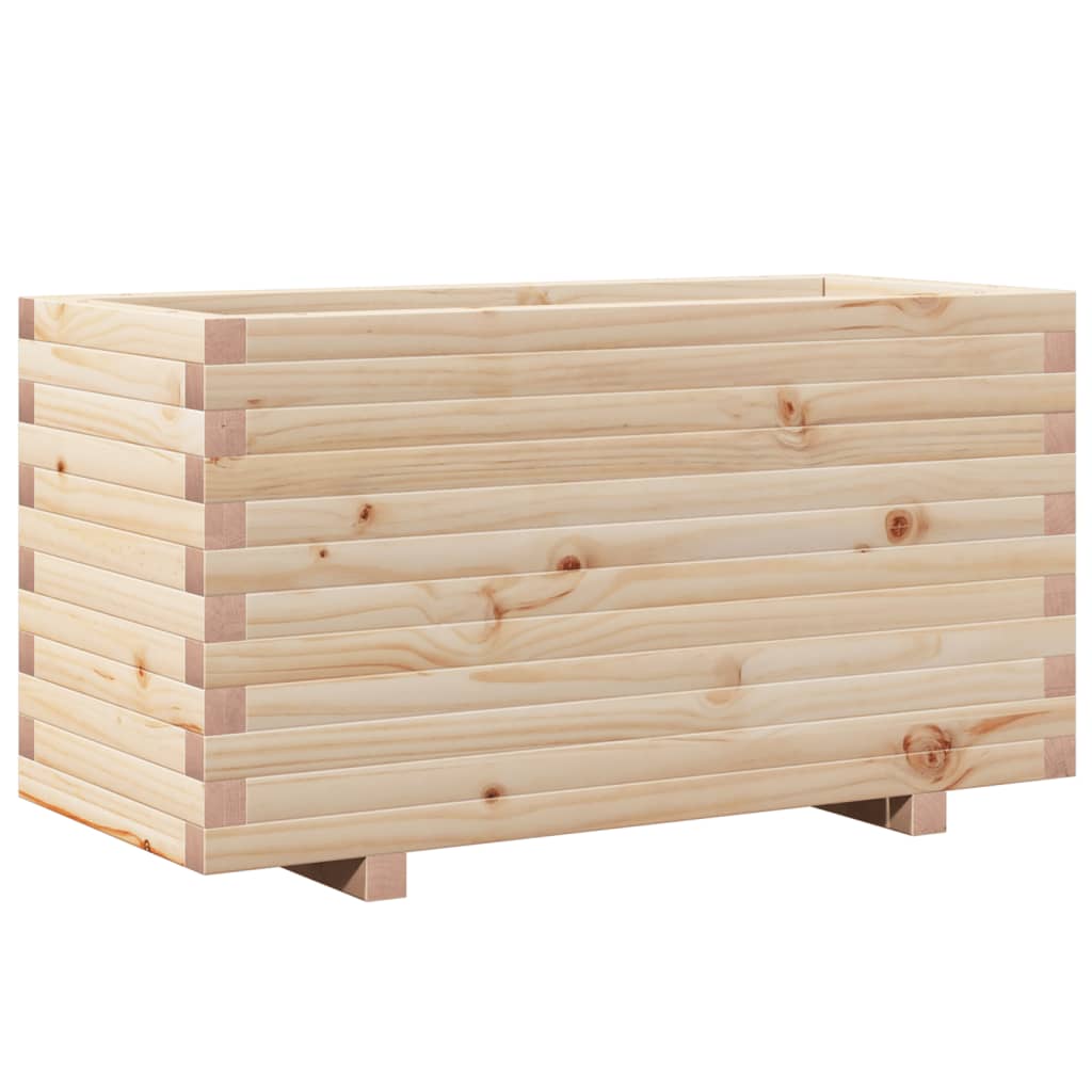 Plantenbak 90X40X49,5 Cm Massief Grenenhout Naturel Geïmpregneerd