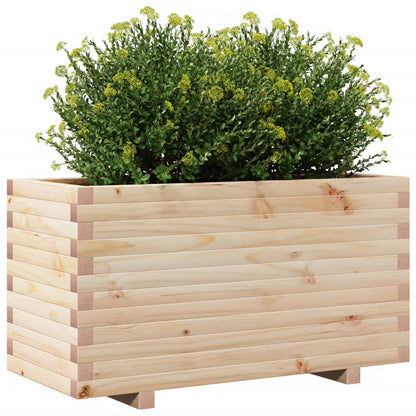 Plantenbak 90X40X49,5 Cm Massief Grenenhout Naturel Geïmpregneerd