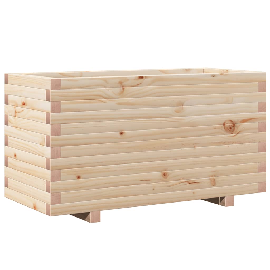 Plantenbak 90X40X49,5 Cm Massief Grenenhout Naturel Geïmpregneerd