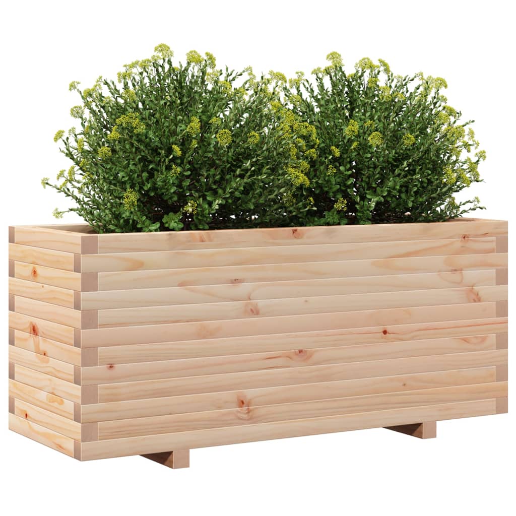 Plantenbak 110X40X49,5 Cm Massief Grenenhout