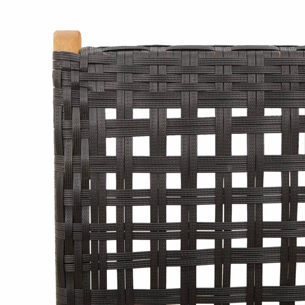 7-Delige Tuinset Poly Rattan En Massief Hout