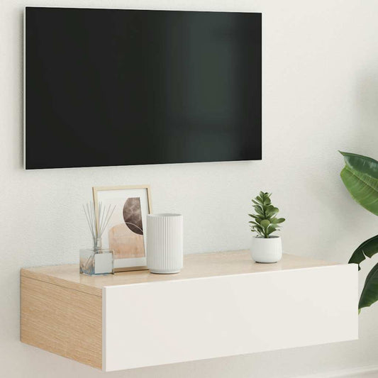 Tv-Meubel Met Led-Verlichting 60X35X15,5 Cm