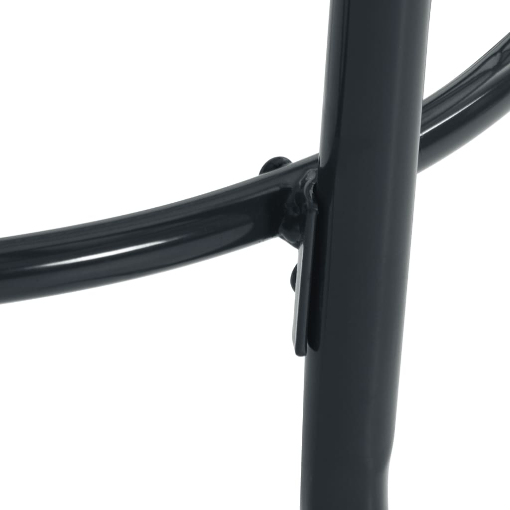 5-Delige Tuinset Stapelbaar Gepoedercoat Staal Antracietkleurig