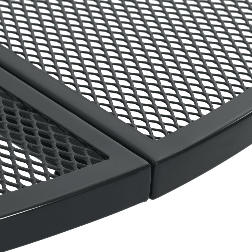 5-Delige Tuinset Verstelbaar Gepoedercoat Staal Antracietkleur