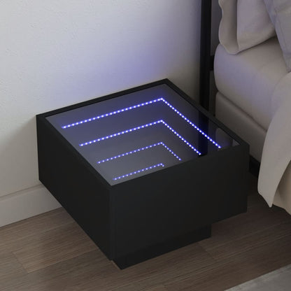 Nachtkastje Met Infinity Led 40X40X30 Cm Ig