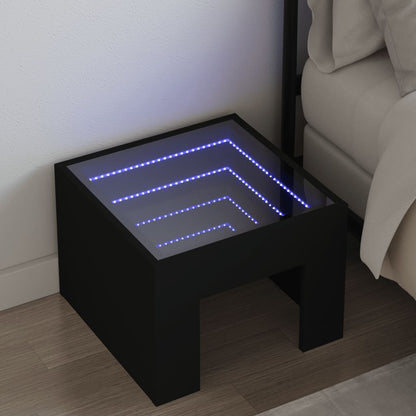 Nachtkastje Met Infinity Led 40X40X30 Cm Ig