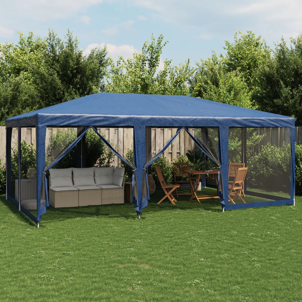 Partytent Met 10 Mesh Zijwanden Hdpe Kleurig