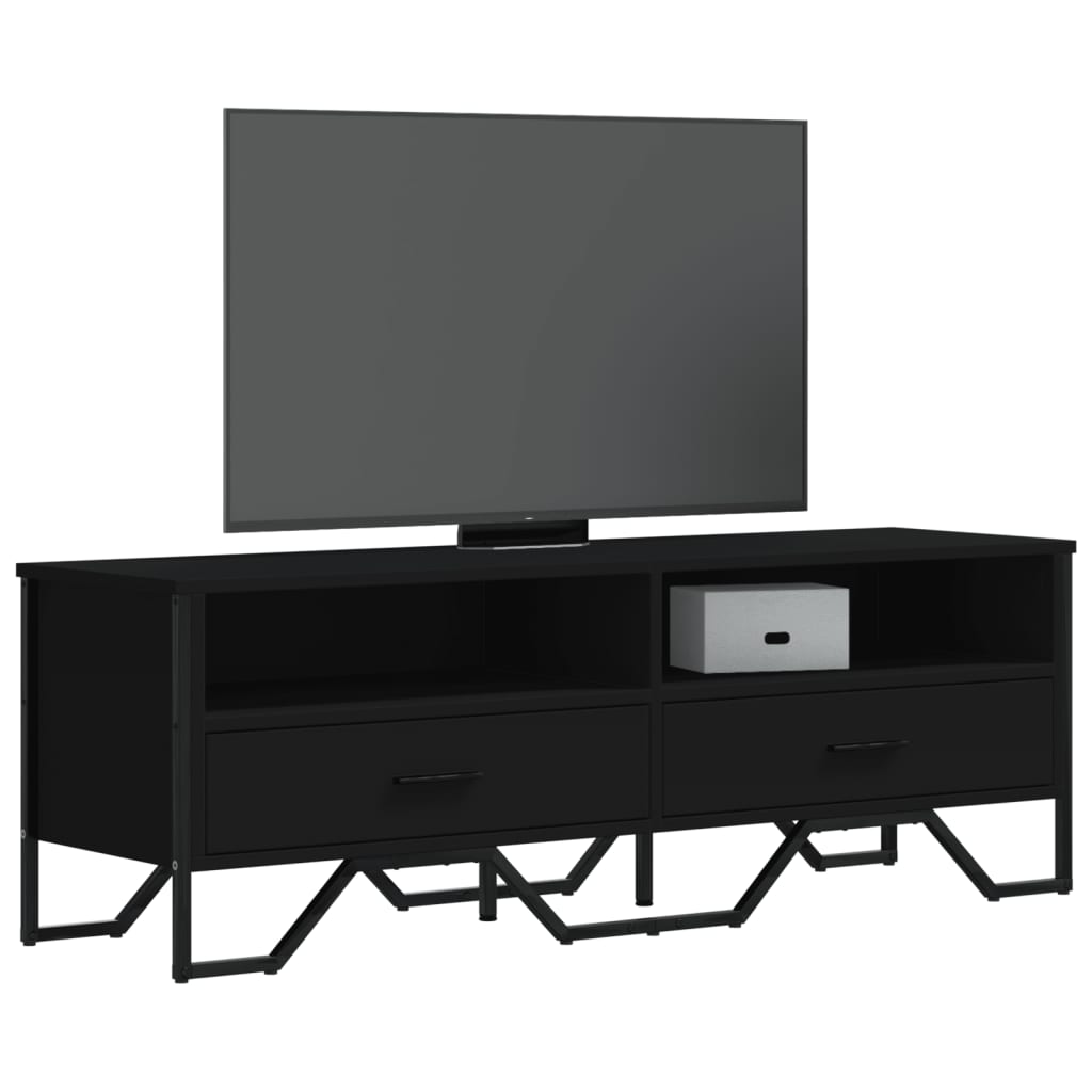 Tv-Meubel 122X34X41 Cm Bewerkt Hout Kleurig