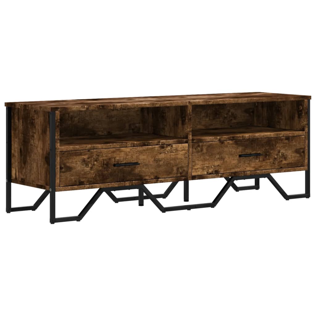 Tv-Meubel 122X34X41 Cm Bewerkt Hout Kleurig