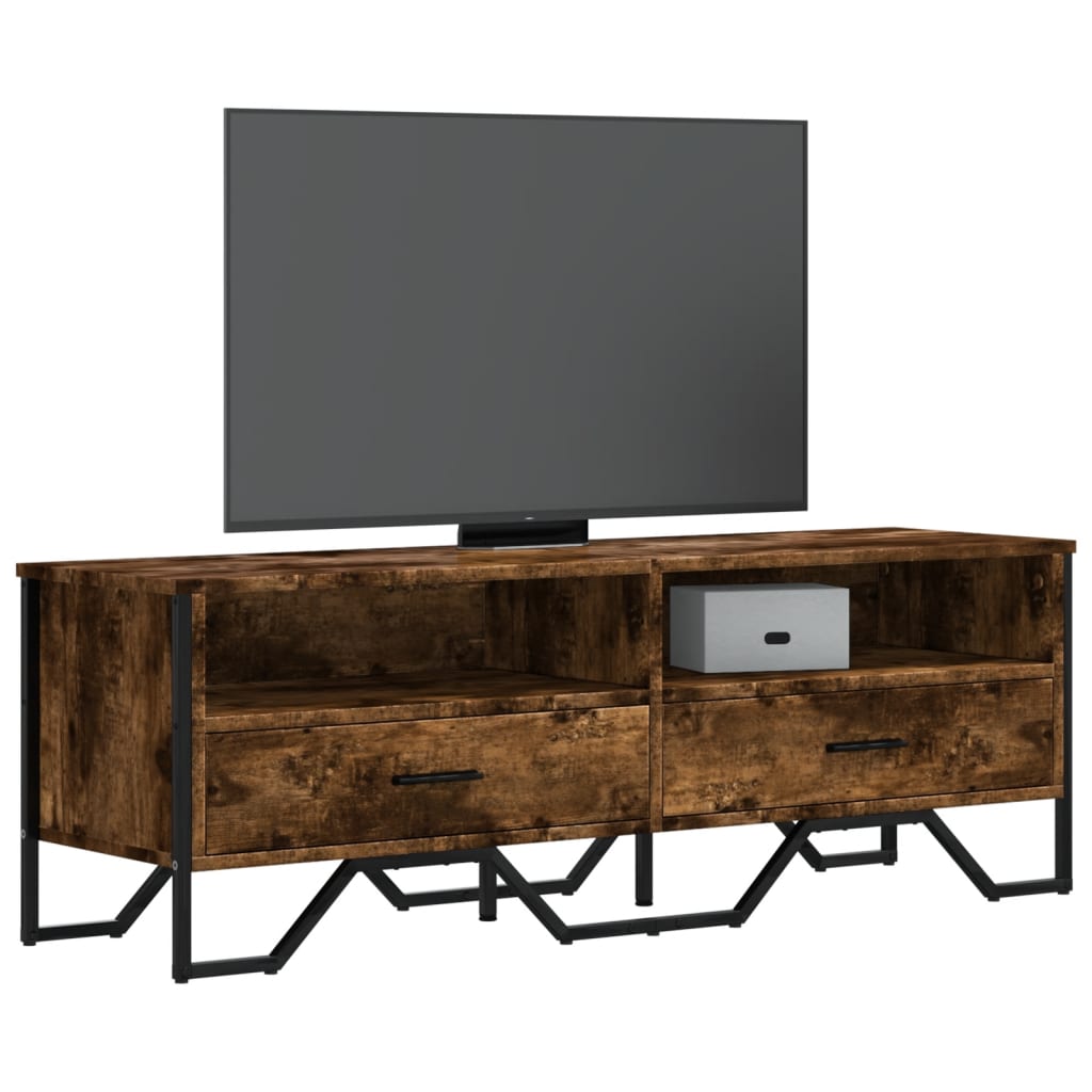 Tv-Meubel 122X34X41 Cm Bewerkt Hout Kleurig