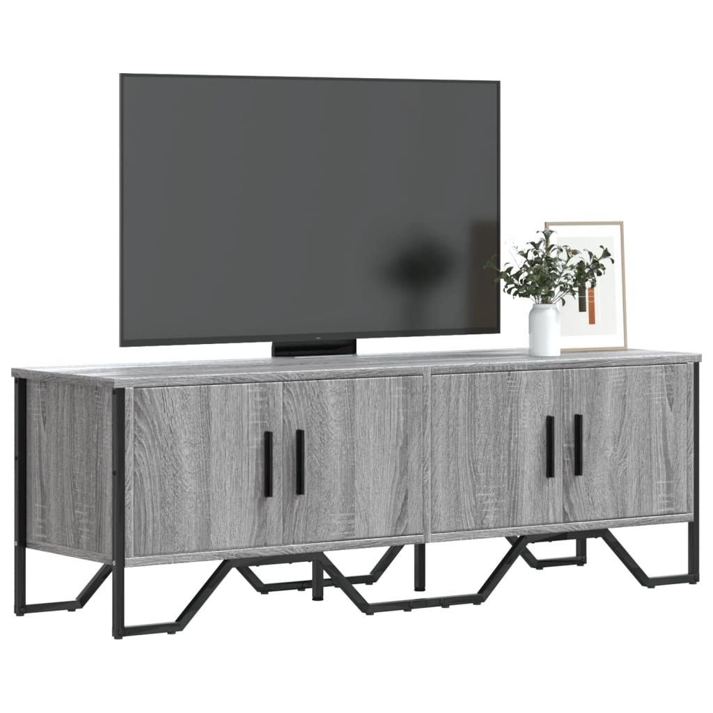 Tv-Meubel 122X34X41 Cm Bewerkt Hout Kleurig