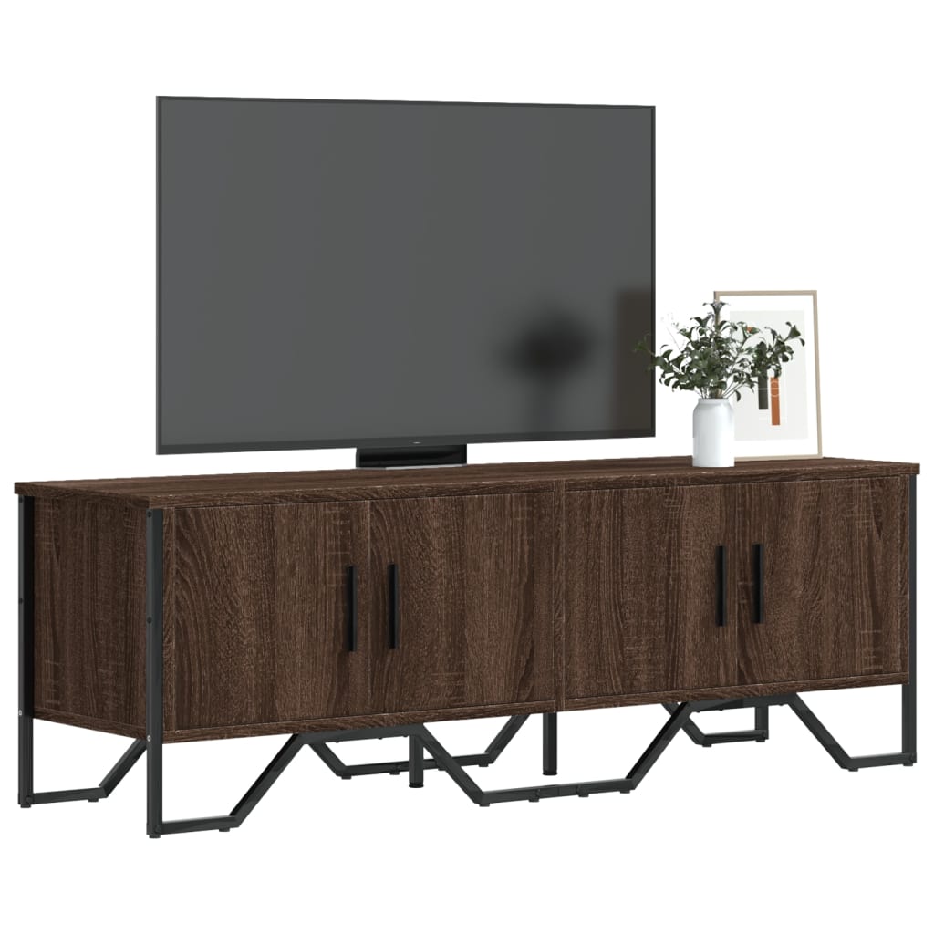 Tv-Meubel 122X34X41 Cm Bewerkt Hout Kleurig