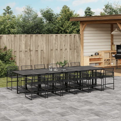 Tuinset Poly Rattan Zwart