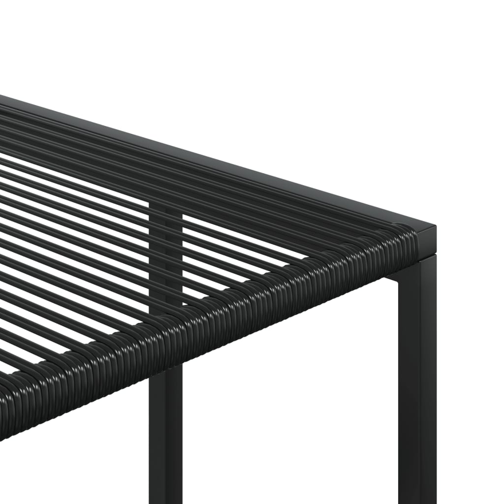 Tuinset Poly Rattan Zwart