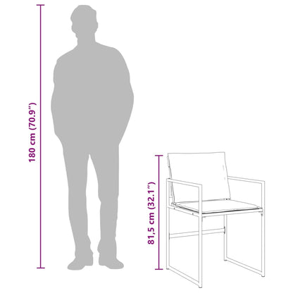 17-Delige Tuinset Met Kussens Textileen Wit