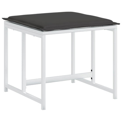 11-Delige Tuinset Met Kussens Textileen Wit